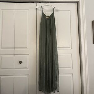 Chic Olive Green Maxi Dress